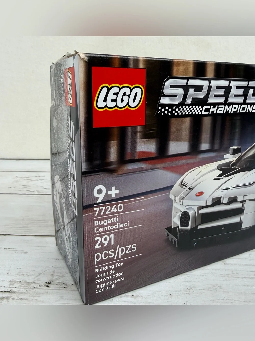 Lego Speed Champions Bugatti Centodieci 77240 291 Pieces - White Model Kit